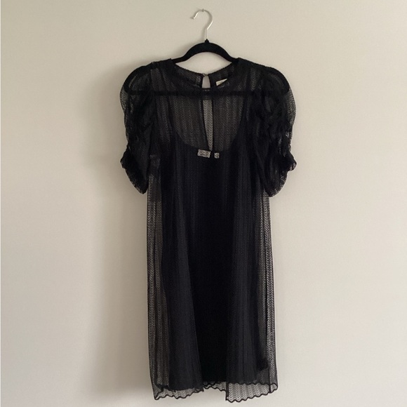 NWT Aritzia Wilfred Black Leonie Dress, Size S - Picture 1 of 16